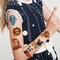 Wrapables Waterproof Glitter Temporary Tattoos, Birthday Party Favors and Supplies, Goodie Bag Fillers, 10 Sheets Cute Animals